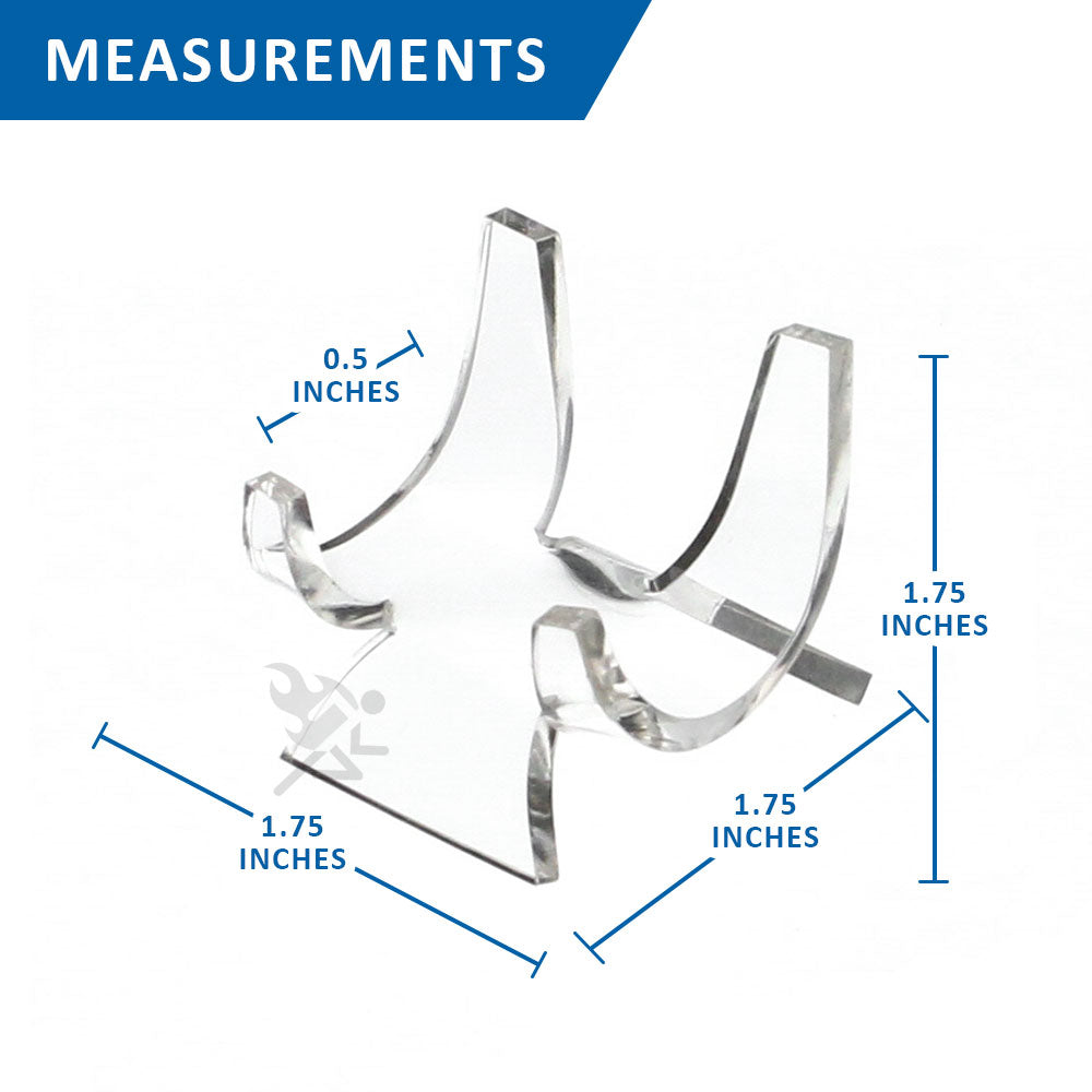 1.75" Clear Display Cradle for Small Minerals Stone Hearts Small Artworks