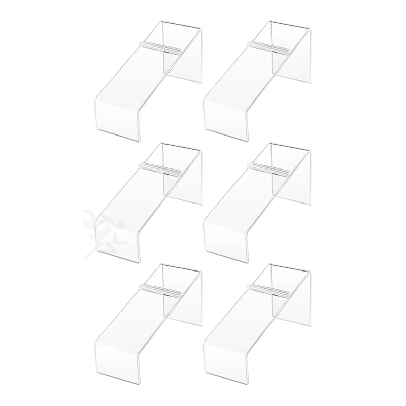 6 Pcs/3 Pair Clear Acrylic Shoe Display Riser