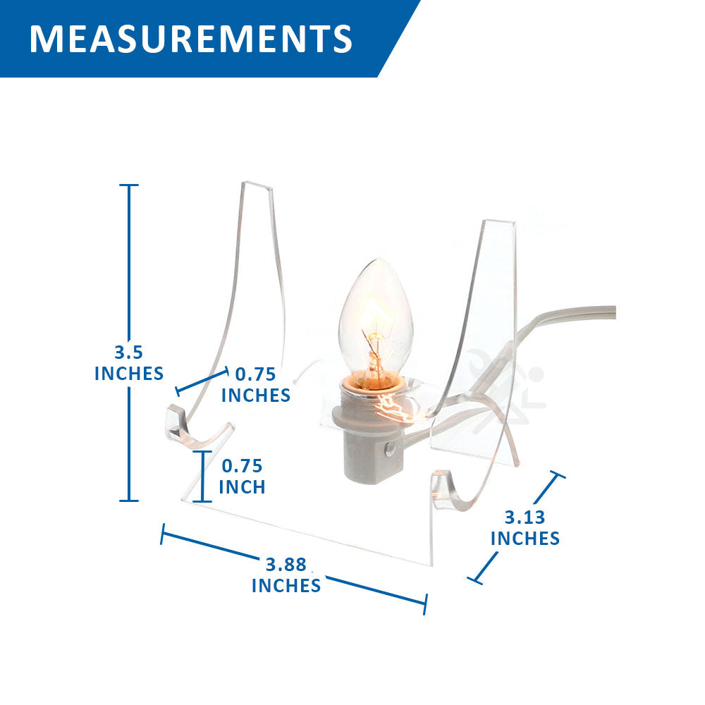 Acrylic Lighted Display Stand Cradle 3-1/2" High Back-lit Display