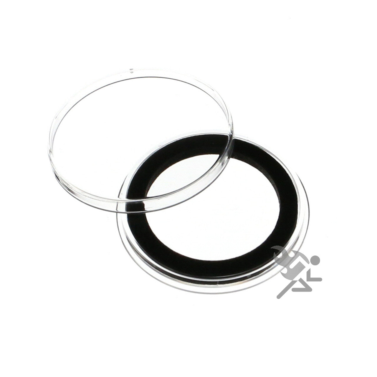 Capsule Tube & 20 Ring Fit 31mm Coin Holders for British Penny