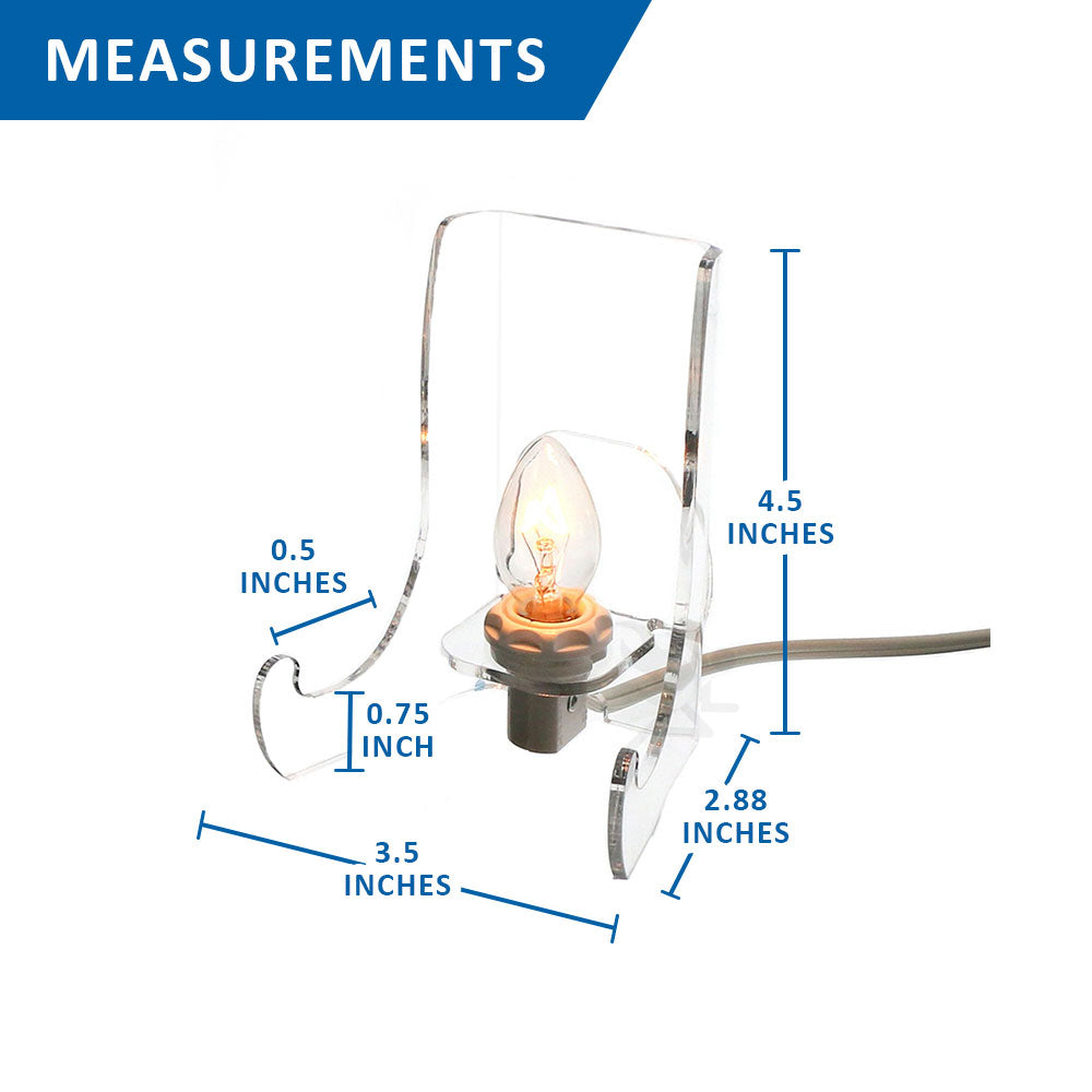 Acrylic Lighted Display Stand Easel 4-1/2" High Back-lit Display