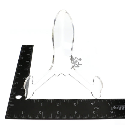 4.5" Classic Style Clear Acrylic Easel Display Stands