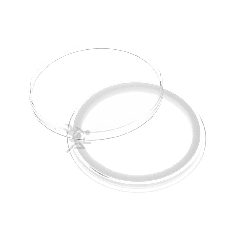 Capsule Tube & 20 Ring Fit 41mm Coin Holders for Casino Tokens & Chips