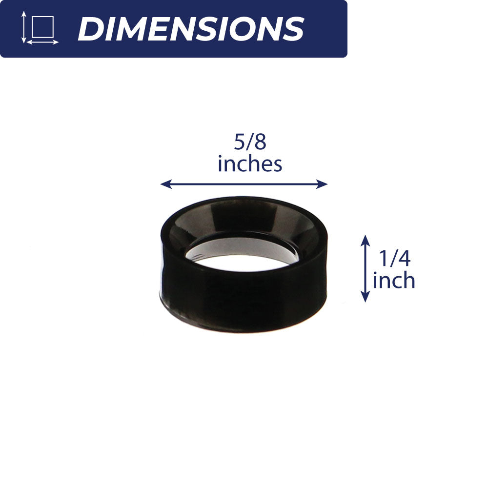 5/8" x 1/4" Acrylic Beveled Ring Marble Sphere Stands