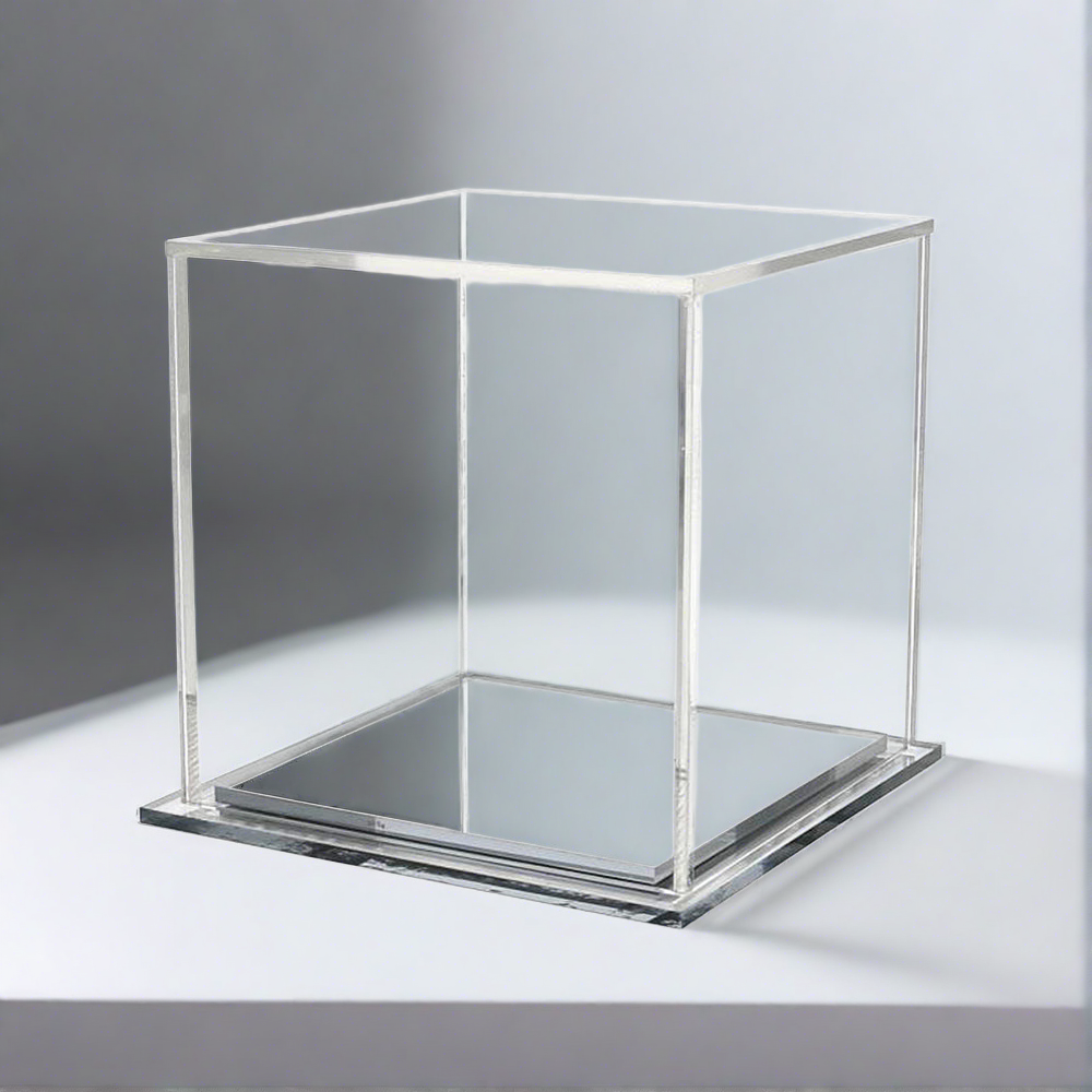 Acrylic Display Case 8" x 8" x 8" Dustproof Showcase