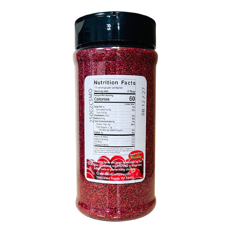 Edible Cranberry Seeds | High in Fiber, Heart Healthy Omega 3, Urinary Support Cranberry Supplement
