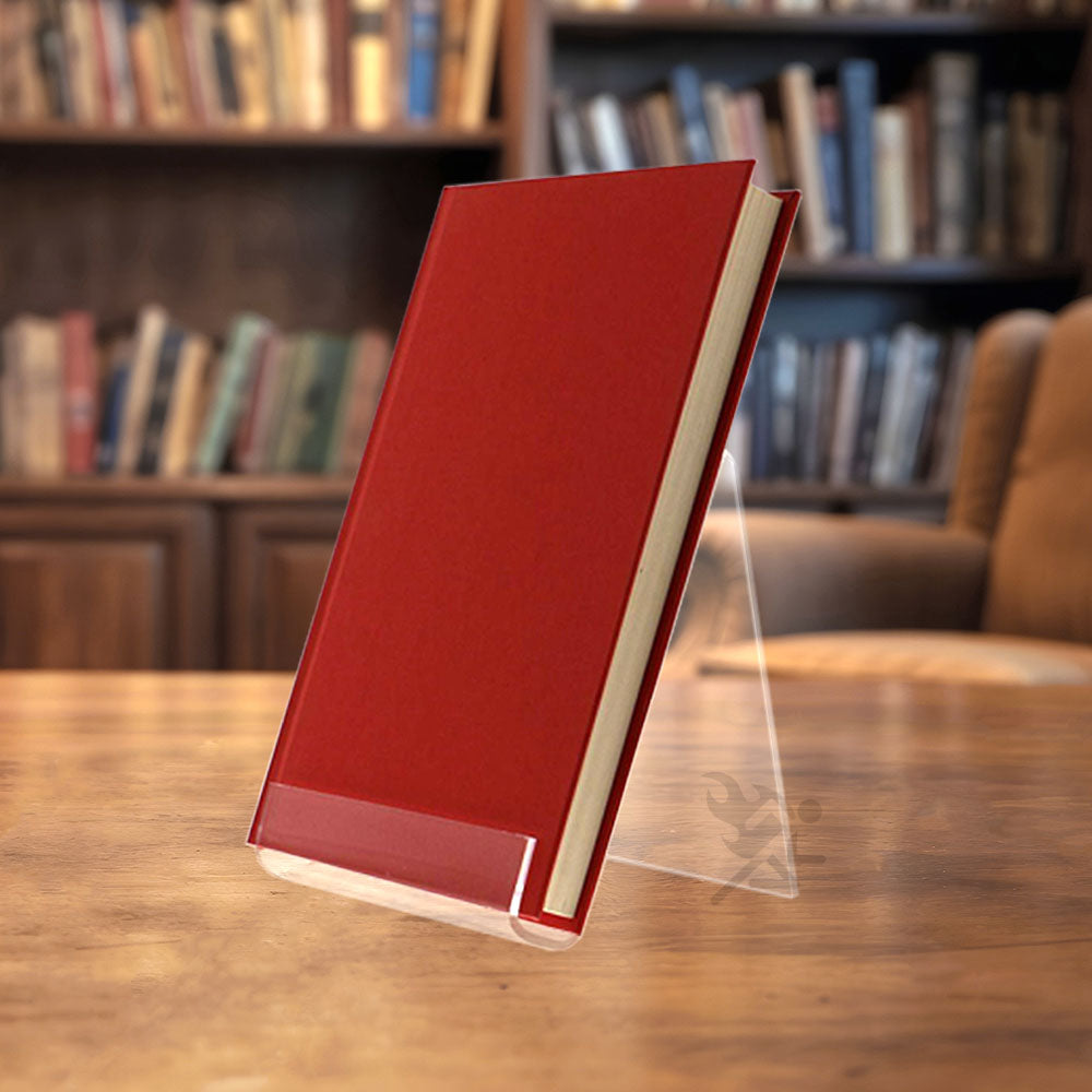 Acrylic Book Display Stand Easel 6" High with 7/8" Resting Shelf