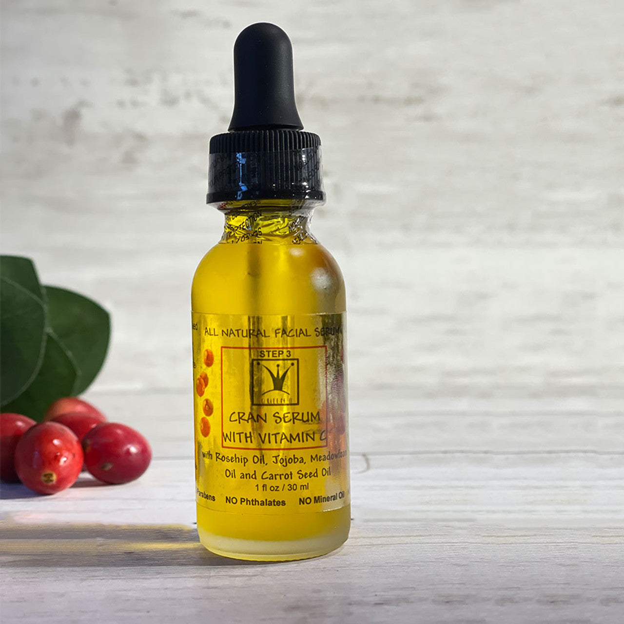 Cran Serum Firming Toning Natural Face Serum with Vitamin C 1oz