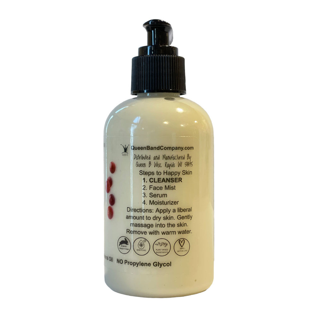 Cream Facial Cleanser All Natural Cleanser with Cranberry Seed Oil 6oz