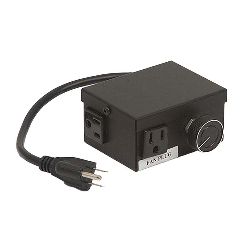 DRB001 Dual Receptacle Speed Control Box for Fireplace Fan & Blower Kits