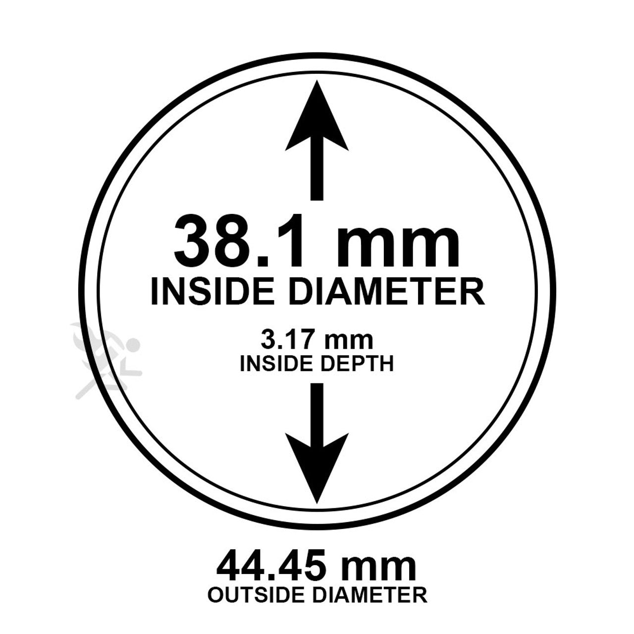 38.1mm Direct Fit Coin Holders for 1oz Silver Dollars