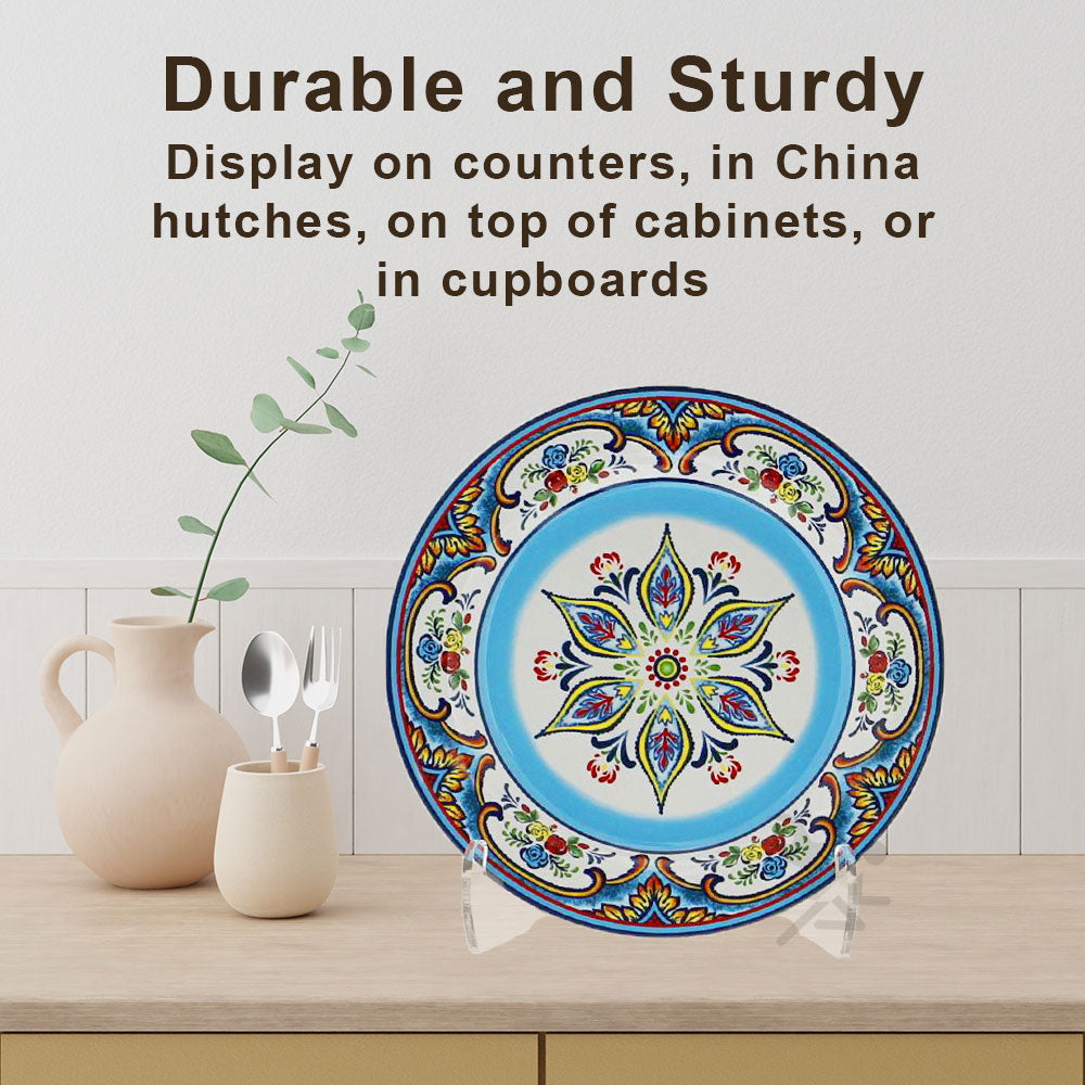 Acrylic 7.5-inch Heavy Duty Plate Display Stand for 8" - 11" Plates Plaques Frames