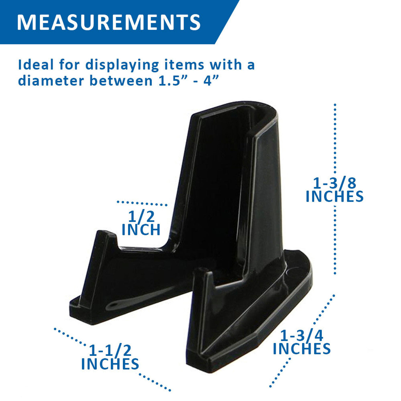 Display Stand Deluxe Easels with 1/2" Shelf