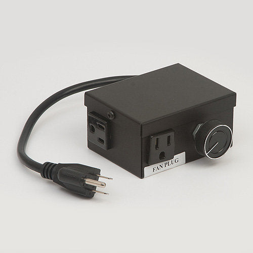 Montigo DRB001 Dual Receptacle Speed Control Box for Fireplace Fan & Blower Kits