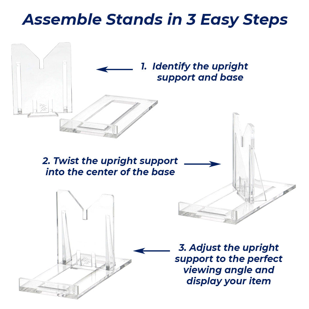 Small Two-Piece Adjustable Display Stand Easels