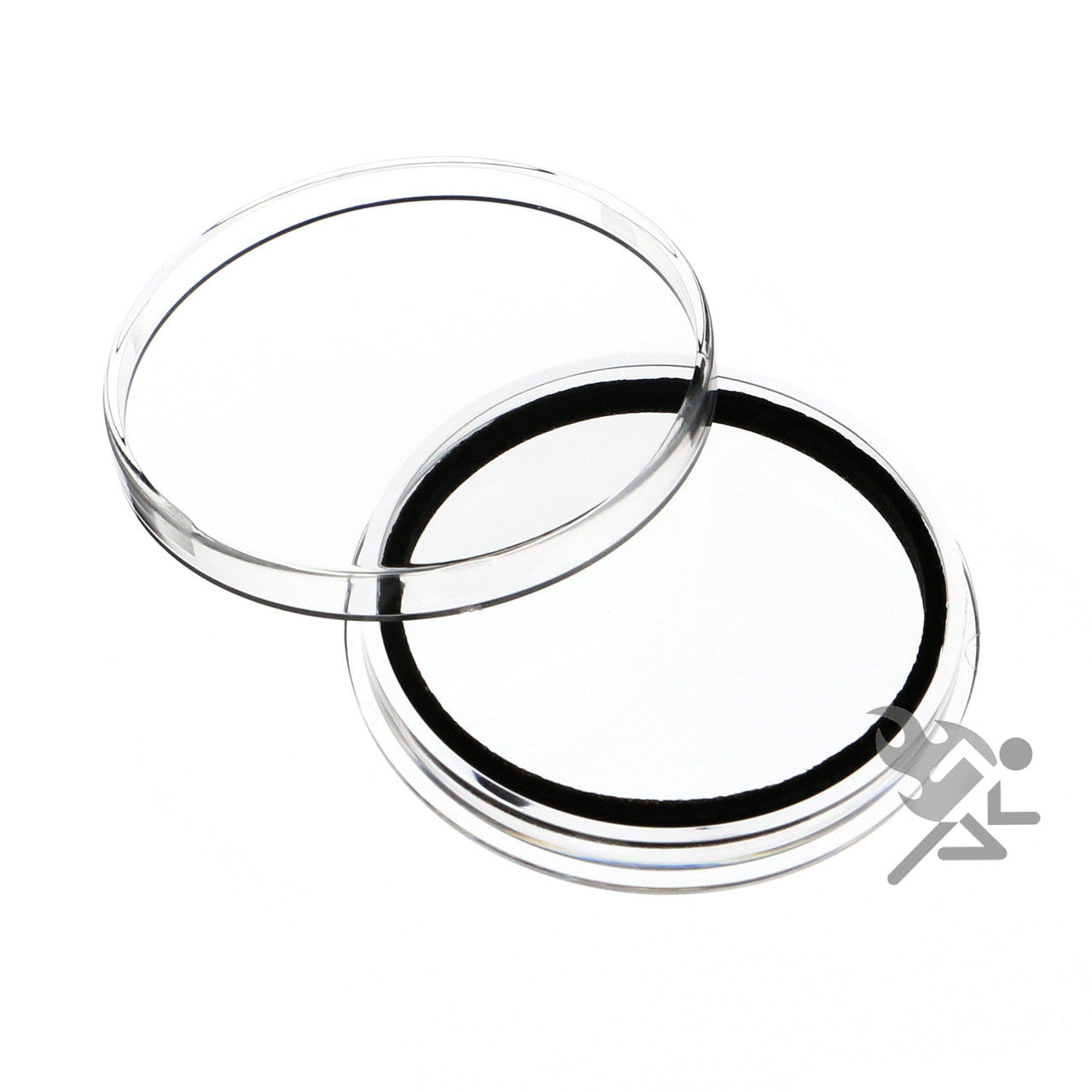 Capsule Tube & 15 Ring Fit X44mm Coin Holders for 1oz Lunar Series 2