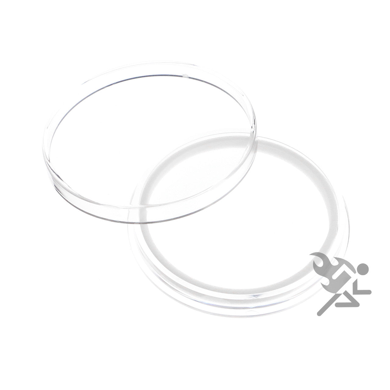 Capsule Tube & 15 Ring Fit X44mm Coin Holders for 1oz Lunar Series 2