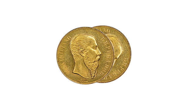 10mm Gold Maximilian Peso