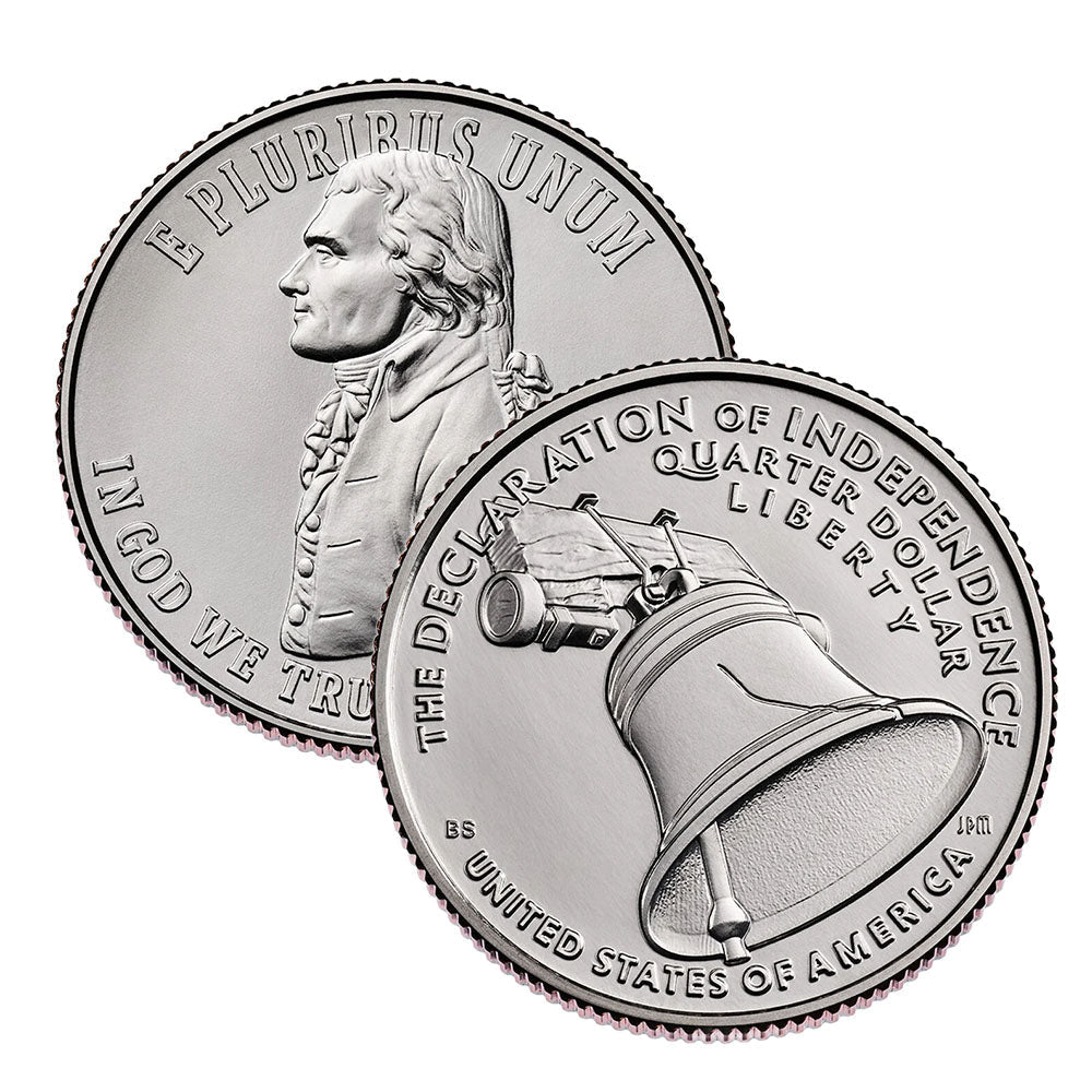 Semiquincentennial Quarters 2026 Declaration of Independence