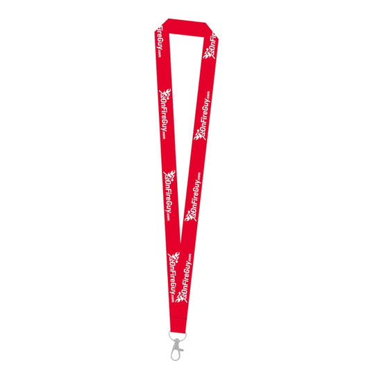 OnFireGuy Lanyard, 36-inch with Keychain Attachment - Red