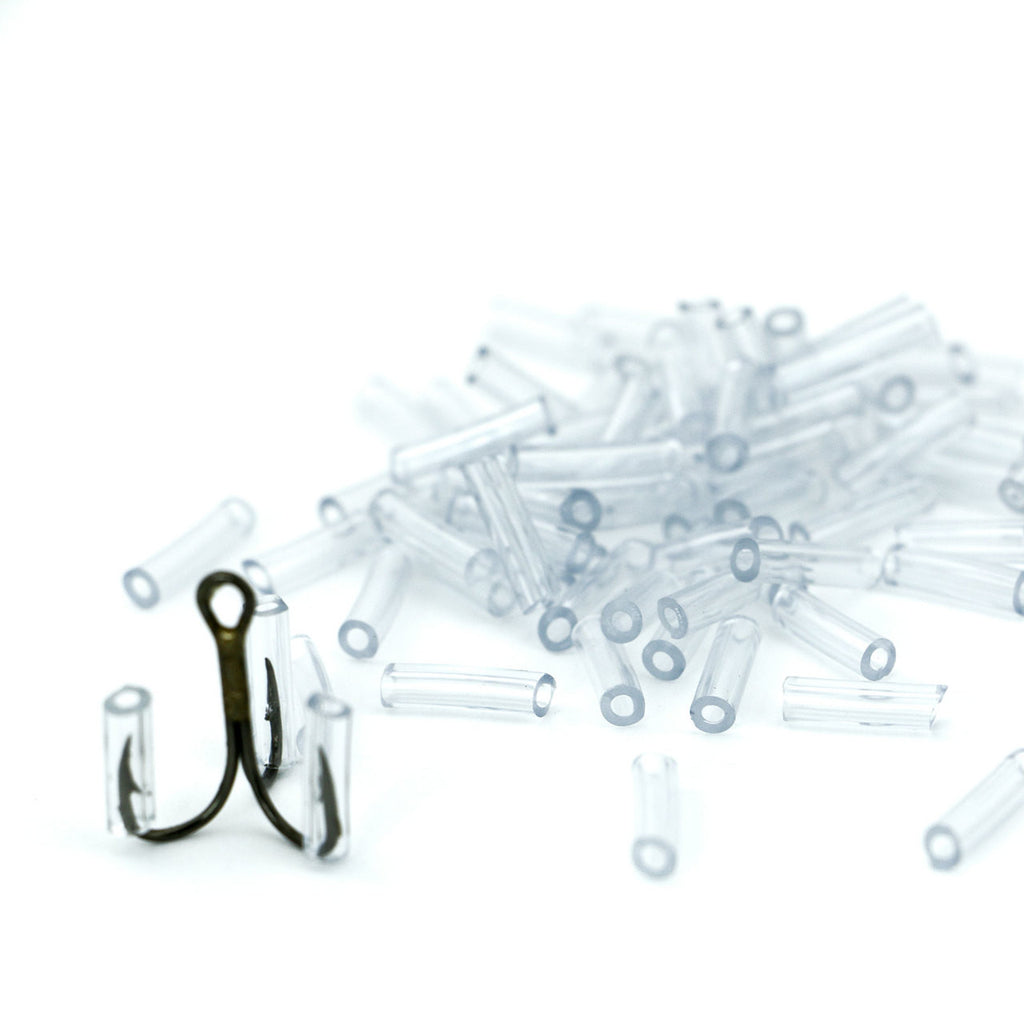 Pre-Cut Pieces of Vinyl Tubing for Fish Hook Protectors