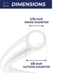 Clear Flexible 1/16" ID x 1/8" OD Vinyl Tubing