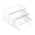 3pc Clear Acrylic Beveled Edge Display Risers