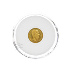 Capsule Tube & 20 Ring Fit 10mm Coin Holders for Gold Maximilian Peso