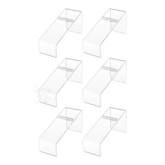 6 Pcs/3 Pair Clear Acrylic Shoe Display Riser
