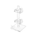 6 Pcs Eyewear Post Display Stand for 2 Pairs of Eyewear