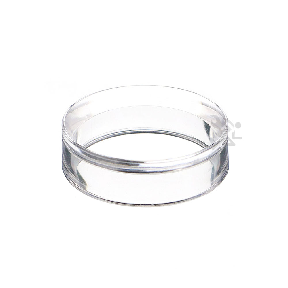 1-5/8" x 1/2" Clear Acrylic Beveled Sphere Display Stands