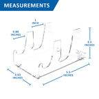 2 Plate Dinnerware Display Stand for Kitchenware Plates Platters China Place Setting Holder
