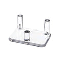 Mineral Geode Fossil Display Stands, 2" Acrylic Three-Peg Holders