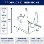2.25" Acrylic Cradle Display Stands for Plates & Frames