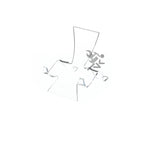 2-5/8" Clear Acrylic High Back Cradle Display Stand Easel w/ Deep Shelf