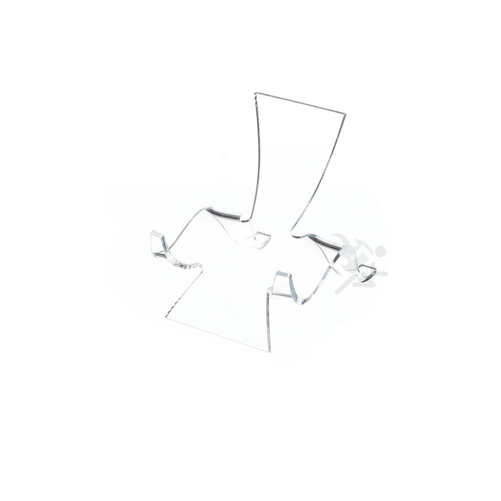 2-5/8" Clear Acrylic High Back Cradle Display Stand Easel w/ Deep Shelf