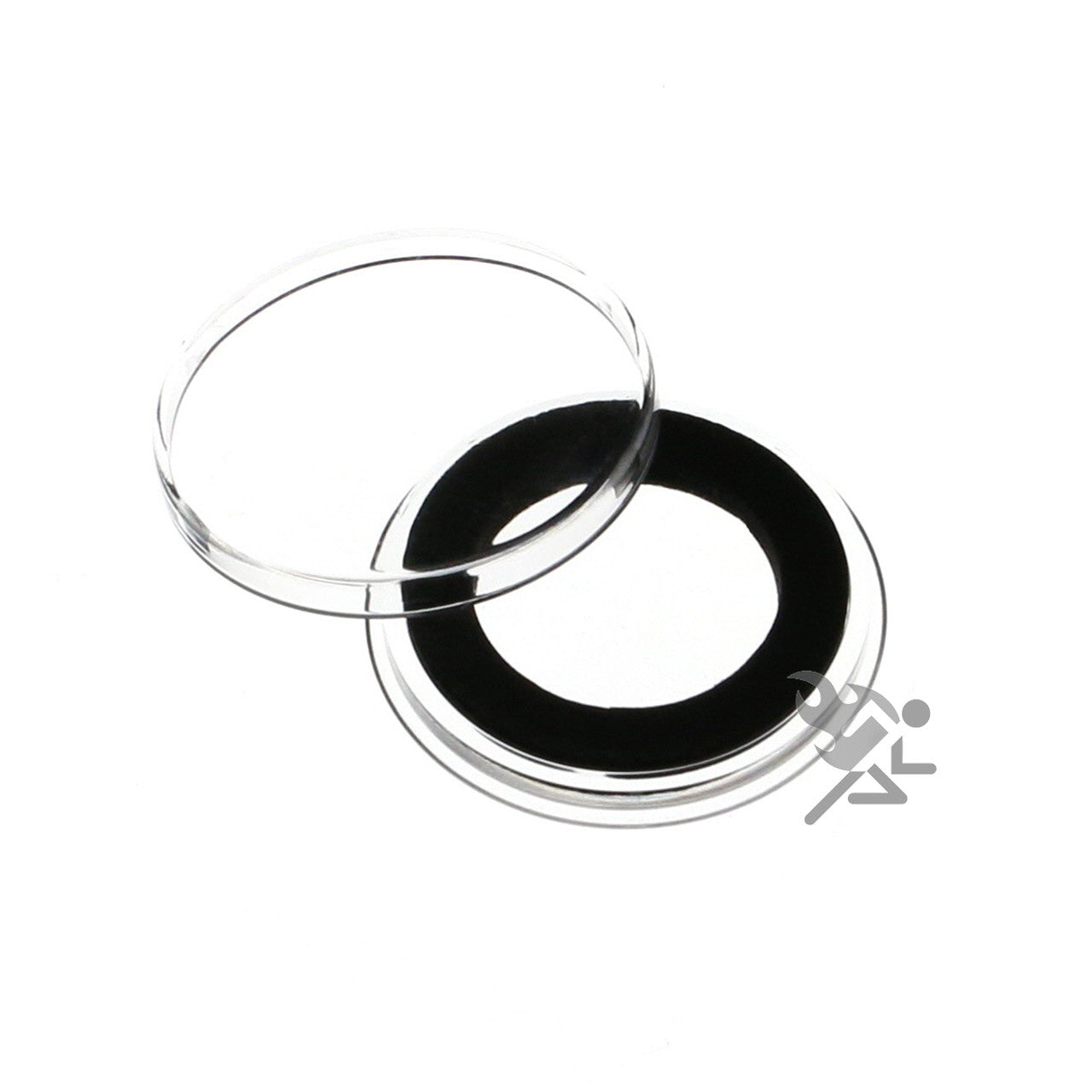 Capsule Tube & 20 Ring Fit 21mm Coin Holders for US Nickels