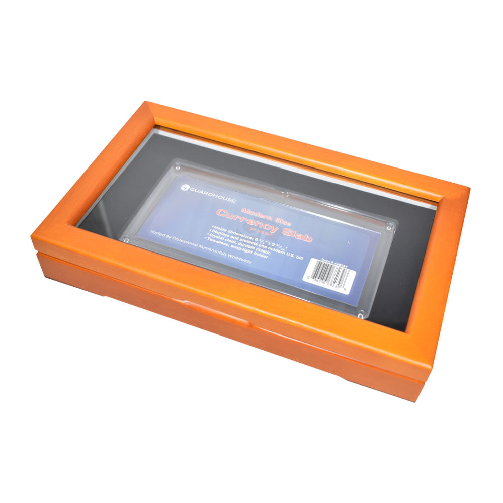 Glass-Top Display Box for Modern Currency Slab Holder