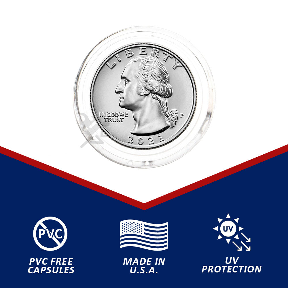 OnFireGuy 24.3mm Direct Fit Coin Holders, PVC Free, Made in USA, UV Protection