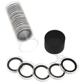 Capsule Tube & 20 Ring Fit 24mm Coin Holders for US Quarters