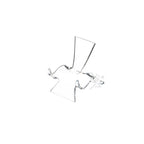 2" Clear Acrylic High Back Cradle Display Stand Easel w/ Deep Shelf