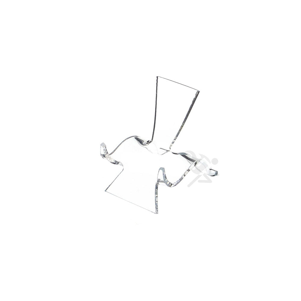 2" Clear Acrylic High Back Cradle Display Stand Easel w/ Deep Shelf