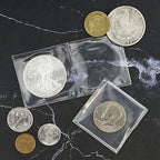 Double Pocket 2 x 2 Vinyl Flips Safe for Long Term Coin Storage