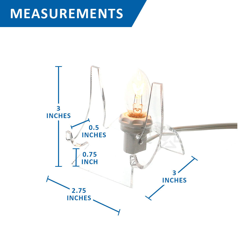 Acrylic Lighted Display Stand Cradle 3" High Back-lit Display