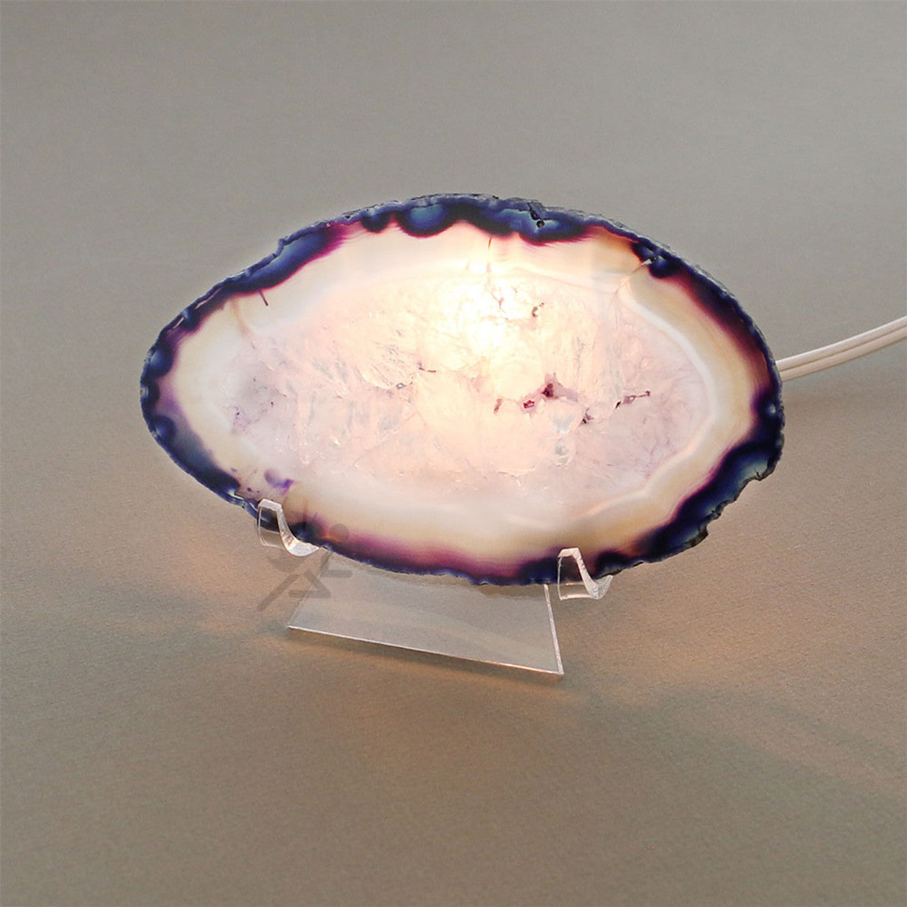 Acrylic Lighted Display Stand Cradle 3" High Back-lit Display