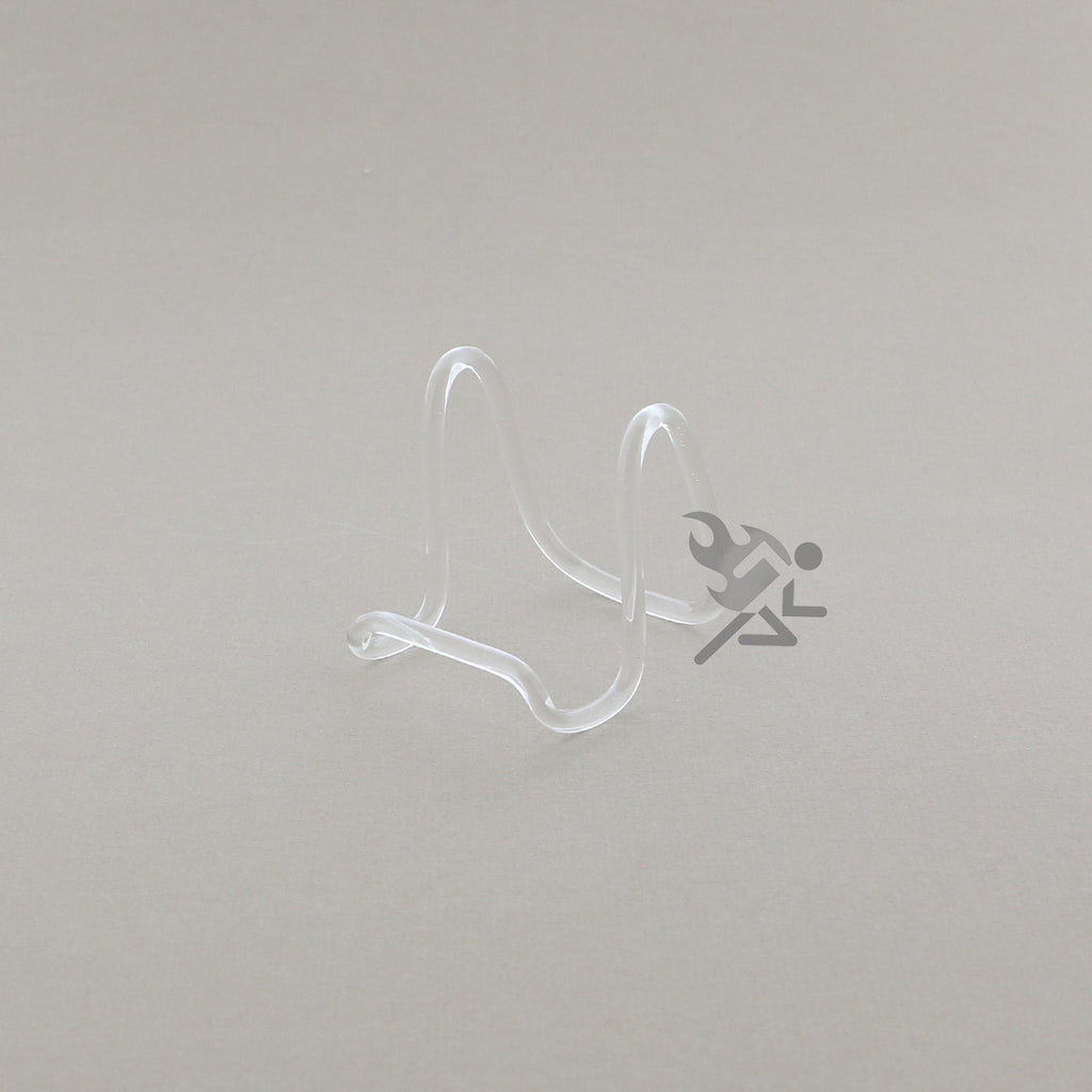 Clear Acrylic Plate Display Stand, 3" Rod Easels