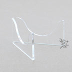 Geode Display Stands, Clear Acrylic 1-1/2" V-Cradles