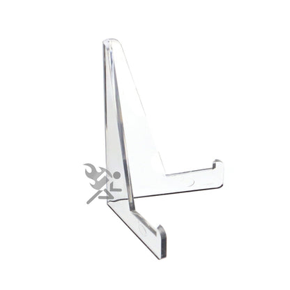 3-3/8" Clear Acrylic Display Stand Easels with 3/4" Shelf