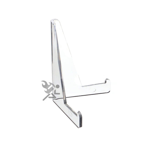 3-3/8" Clear Acrylic Display Stand Easels with 3/4" Shelf