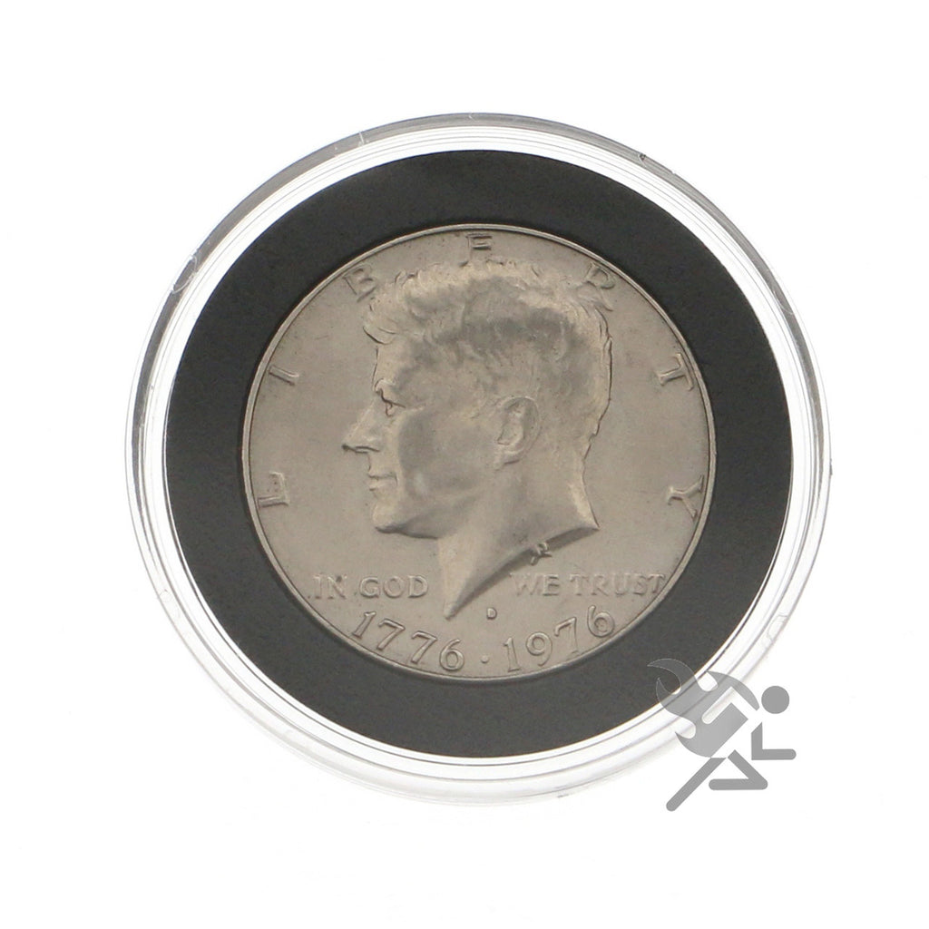 Capsule Tube & 20 Ring Fit 30mm Coin Holders for US Half Dollars